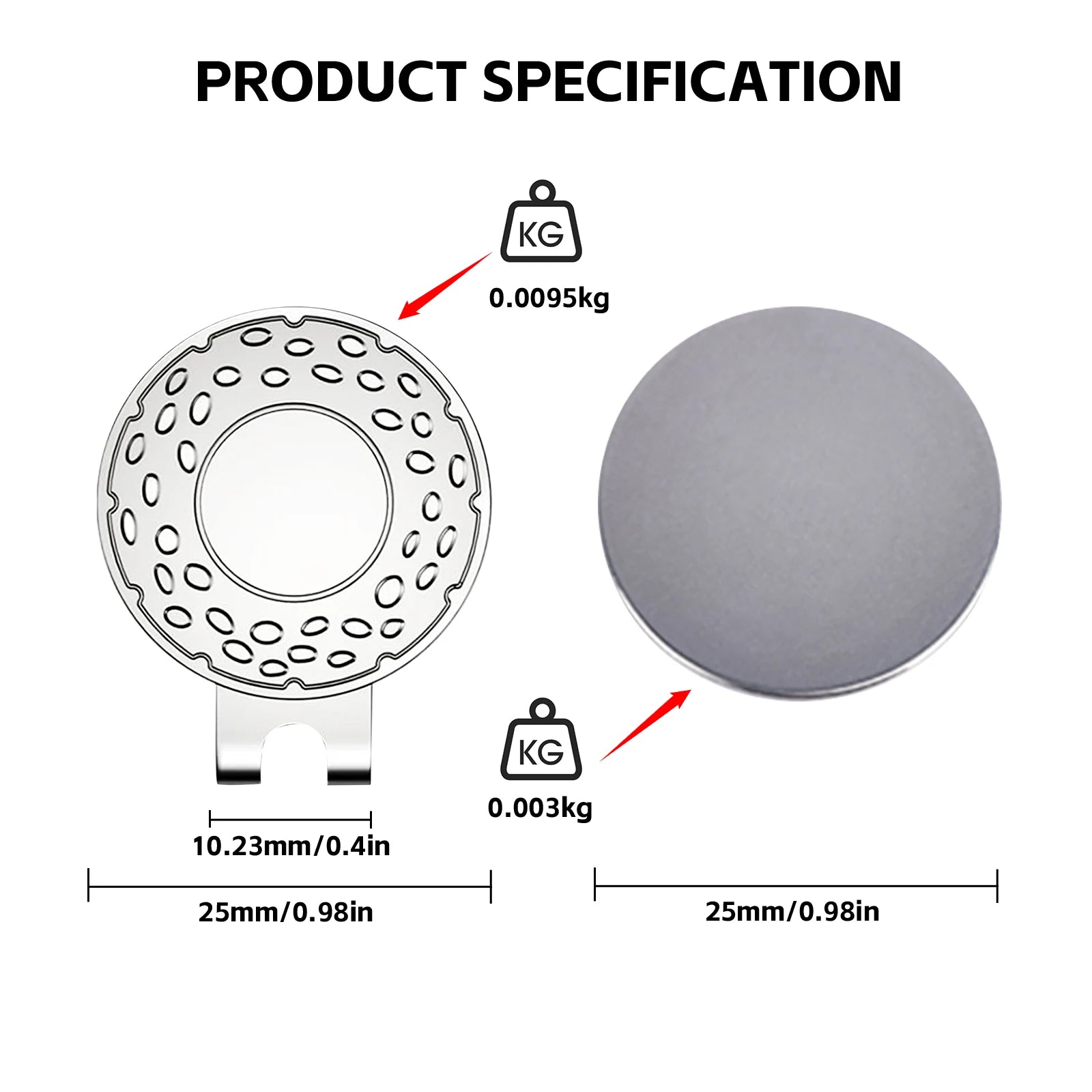 Magnetic Hat-Clip & Ball Marker Set